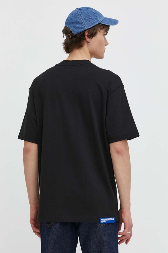 Odzież Karl Lagerfeld Jeans t-shirt bawełniany 241D1704 czarny