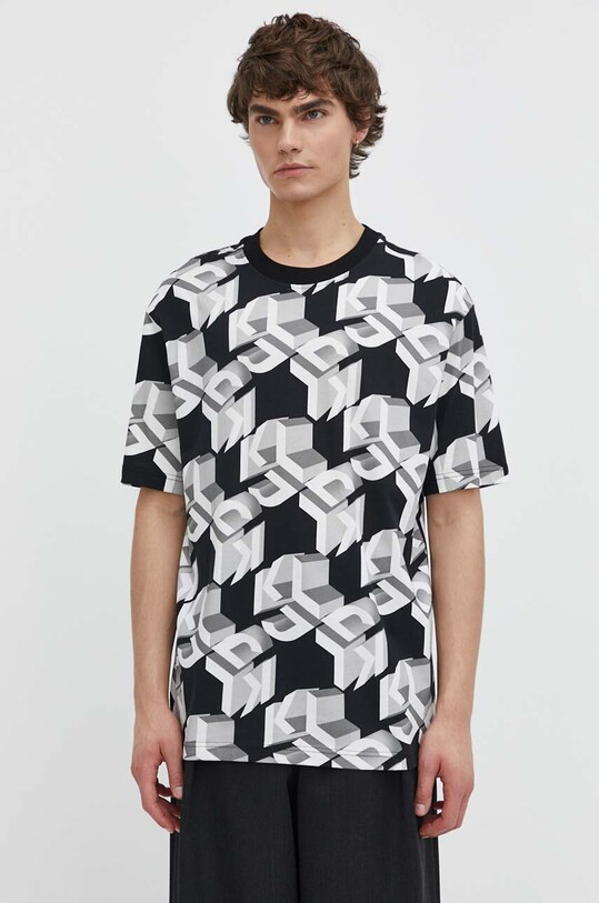 Karl Lagerfeld Jeans tricou din bumbac 241D1701 negru SS24
