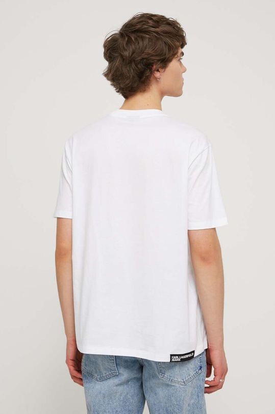 Odzież Karl Lagerfeld Jeans t-shirt bawełniany 241D1705 biały