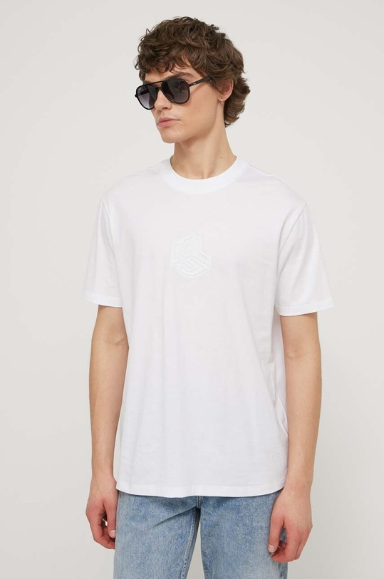 Karl Lagerfeld Jeans t-shirt bawełniany biały 241D1705