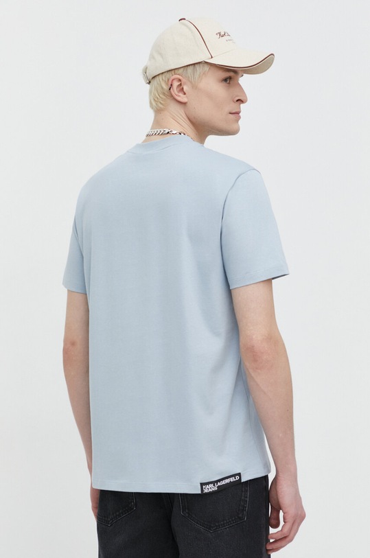 Odzież Karl Lagerfeld Jeans t-shirt bawełniany 241D1705 niebieski