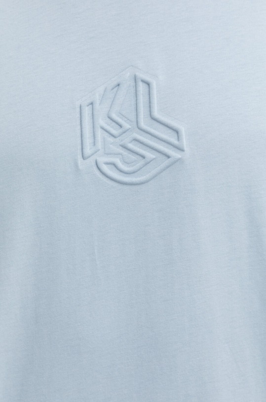 Karl Lagerfeld Jeans t-shirt bawełniany 241D1705 niebieski