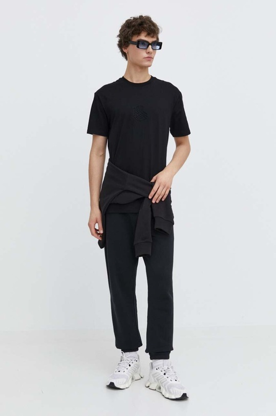 Karl Lagerfeld Jeans t-shirt bawełniany 241D1705 czarny SS24