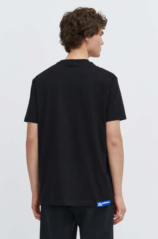 Odzież Karl Lagerfeld Jeans t-shirt bawełniany 241D1705 czarny