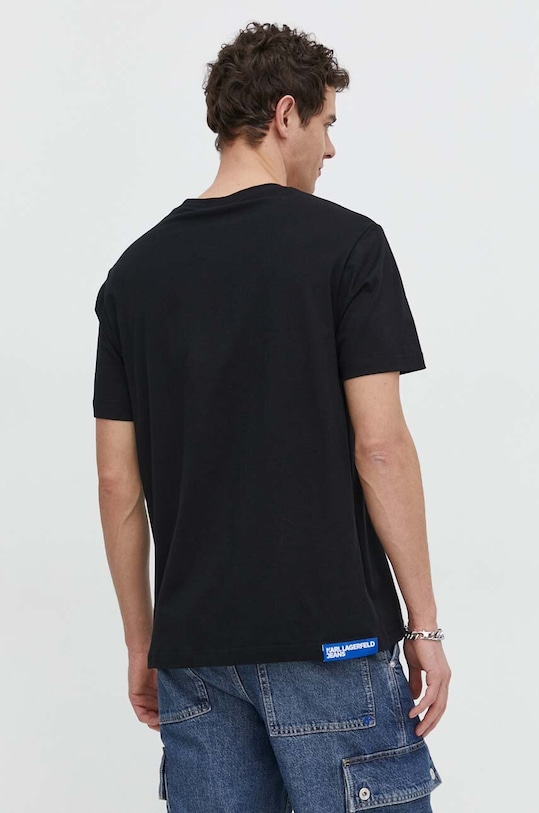 Odzież Karl Lagerfeld Jeans t-shirt bawełniany 241D1708 czarny