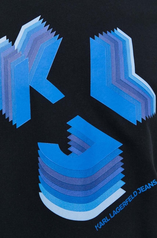 Karl Lagerfeld Jeans t-shirt bawełniany 241D1708 czarny