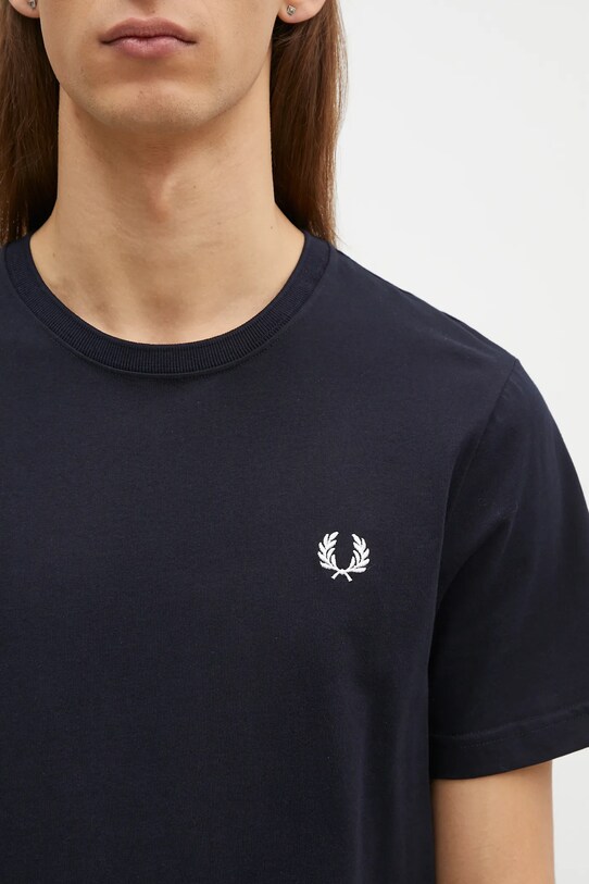 Fred Perry t-shirt bawełniany Crew Neck T-Shirt granatowy M1600.608