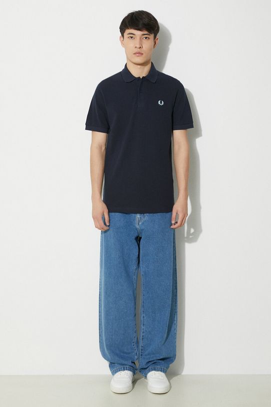 Fred Perry cotton polo shirt The Original Shirt cotton navy M3.795