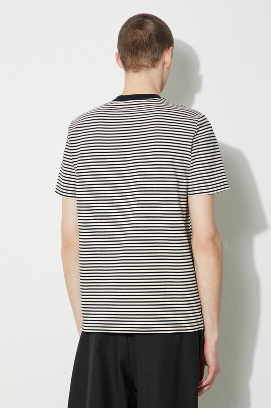 Clothing Fred Perry cotton t-shirt Fine Stripe Heavy Weight Tee M6581.V54 beige