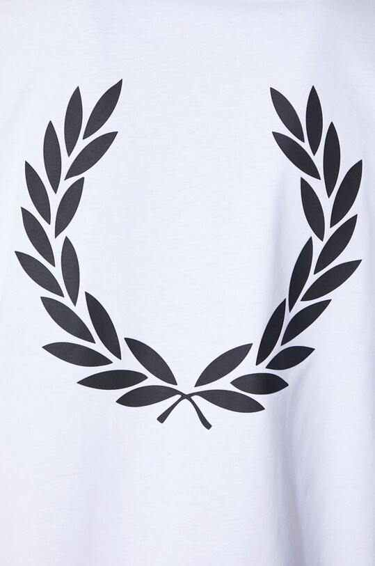 Fred Perry cotton t-shirt Rear Powder Laurel Graphic Tee M7784.100