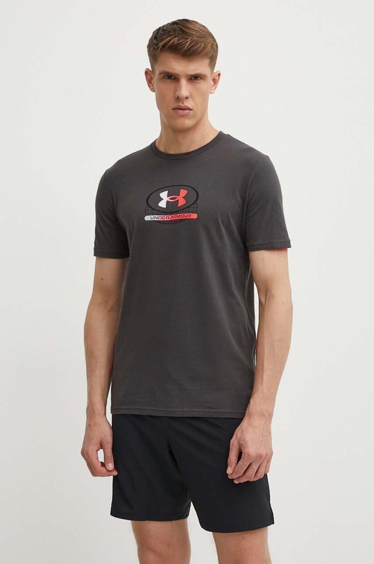 Under Armour t-shirt treningowy Global Lockertag szary 1373987