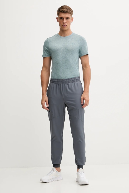 Under Armour t-shirt do biegania Seamless Stride 1375692 turkusowy AW25