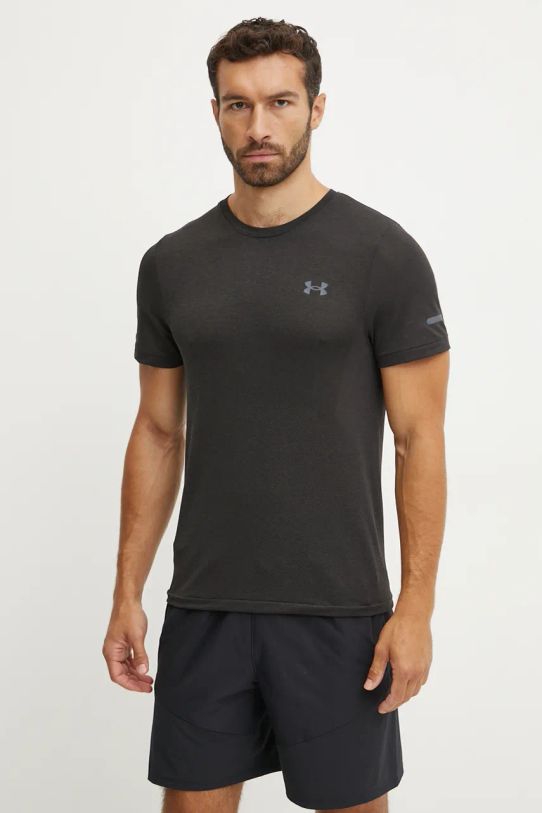 Футболка для бега Under Armour Seamless Stride slim чёрный 1375692