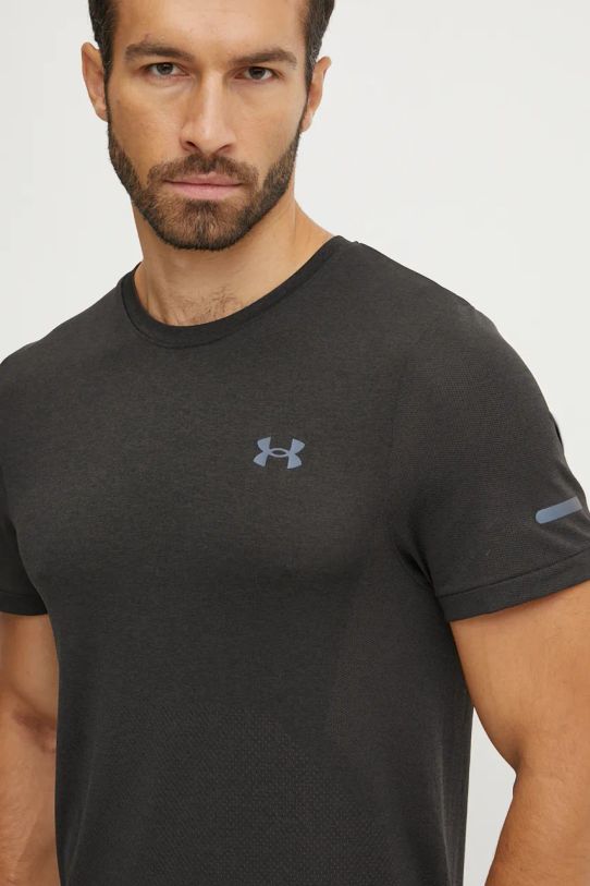 Under Armour tricou de alergare Seamless Stride 1375692 negru