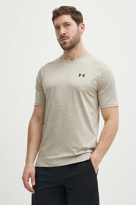 Tréninkové tričko Under Armour Tech Vent hladký béžová 1376791