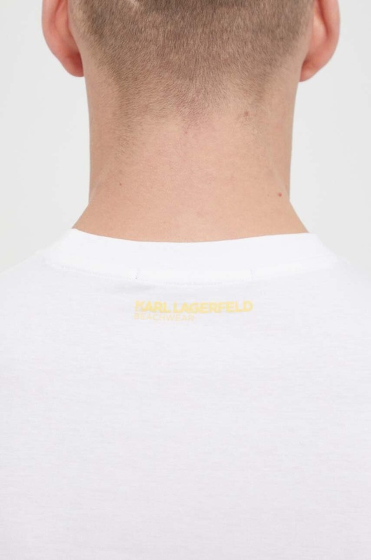 Karl Lagerfeld t-shirt bawełniany biały 241M2205