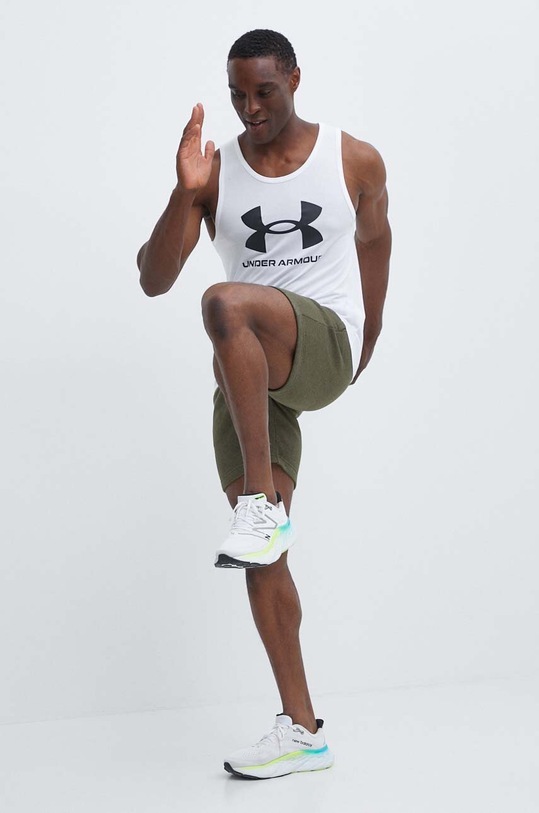 Tréningové tričko Under Armour Sportstyle 1382883 biela SS24