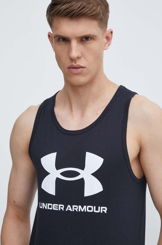 Under Armour tricou de antrenament Sportstyle print negru 1382883