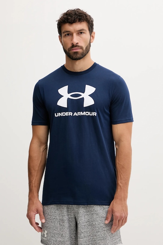 Under Armour t-shirt SPORTSTYLE LOGO regular granatowy 1382911