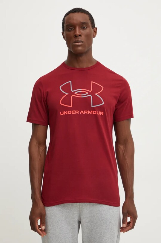 Under Armour tricou burgundia 1382915