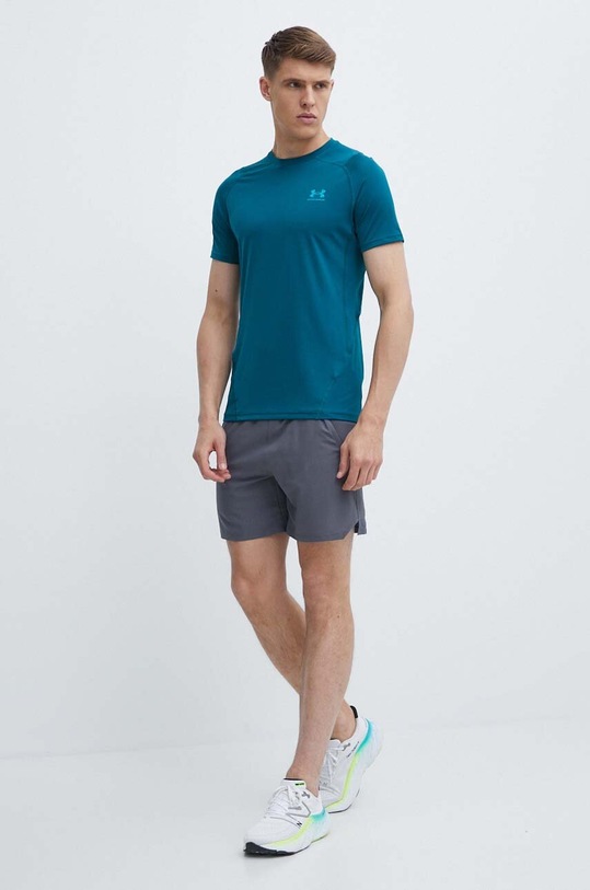 Under Armour t-shirt treningowy HG Armour 1383320 zielony SS24