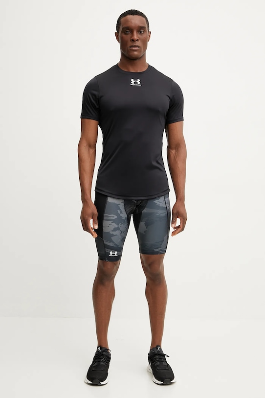Under Armour pantaloni scurți de antrenament HG Armour Printed 1383323 negru SS25
