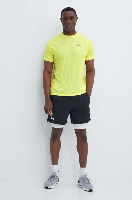 Under Armour t-shirt treningowy Tech Textured 1382796 żółty AW25