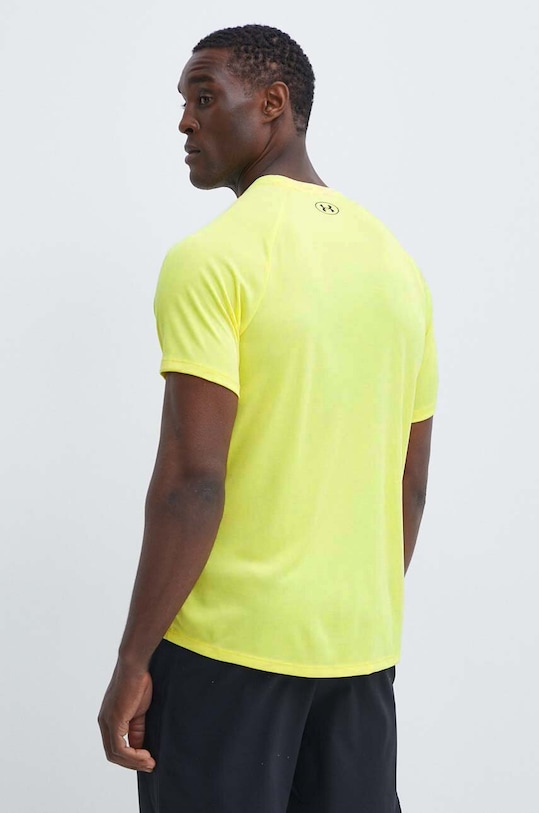 Odzież Under Armour t-shirt treningowy Tech Textured 1382796 żółty