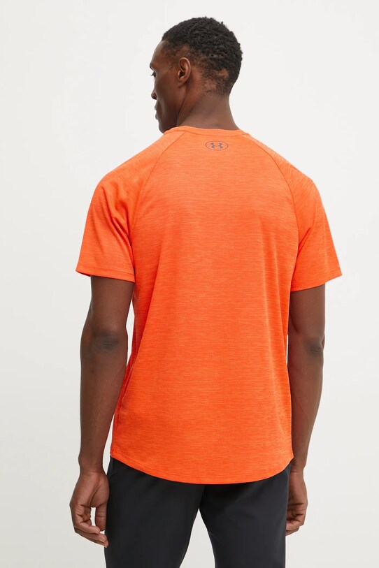 Odzież Under Armour t-shirt treningowy Tech Textured 1382796 pomarańczowy