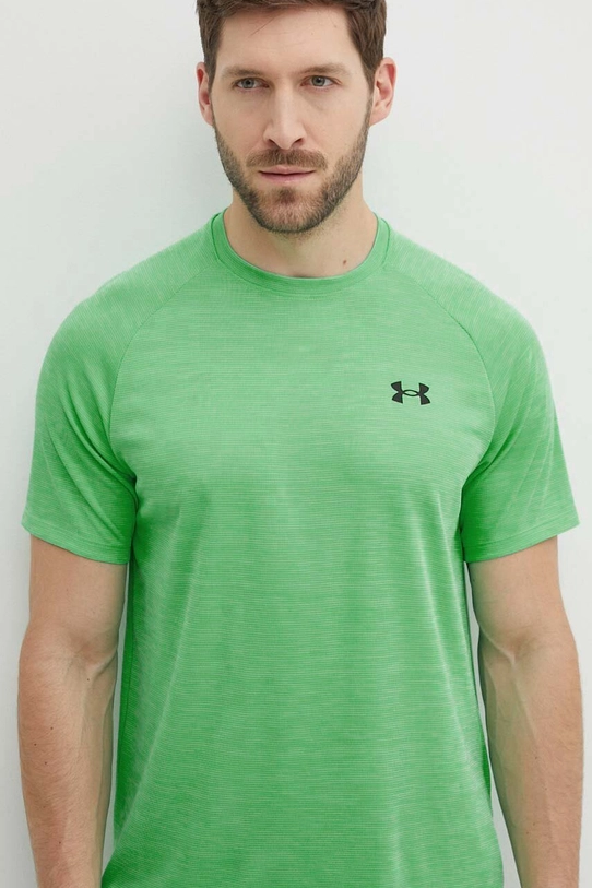 Under Armour t-shirt treningowy Tech Textured zielony 1382796