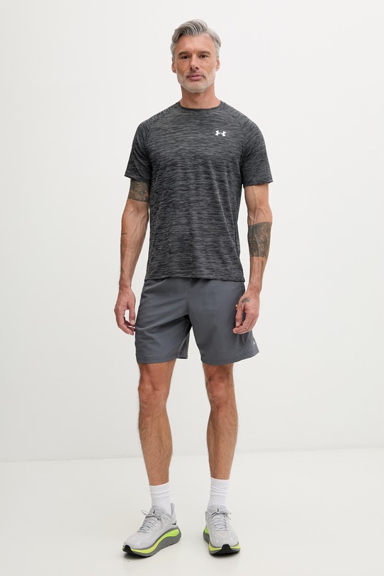 Under Armour tréningové tričko pánske Tech Textured 1382796 sivá SS26