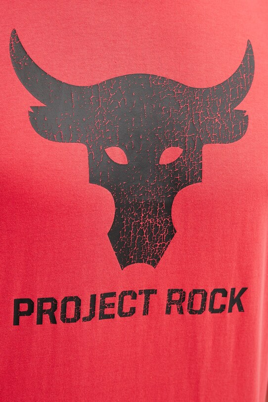 Μπλουζάκι προπόνησης Under Armour Project Rock 1383191 κόκκινο
