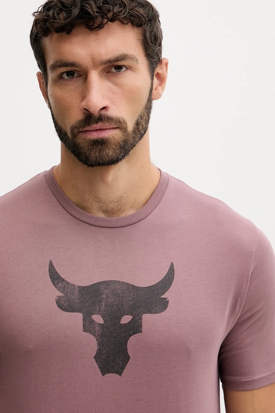 Under Armour t-shirt treningowy Project Rock różowy 1383191