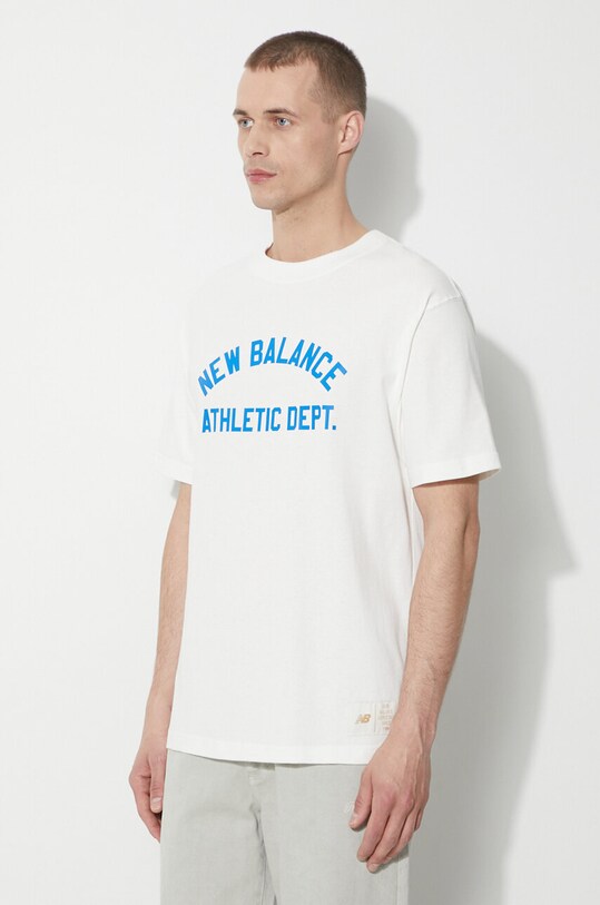 New Balance tricou din bumbac bej MT41514SST