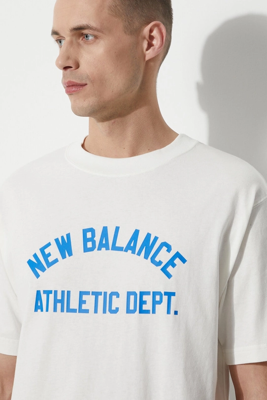 New Balance cotton t-shirt MT41514SST beige