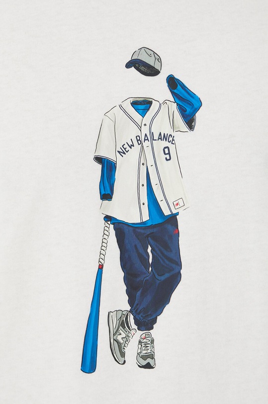 Bavlněné tričko New Balance MT41577SST