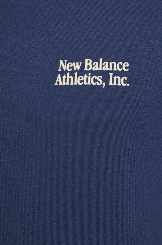 New Balance tricou din bumbac MT41588NNY bleumarin