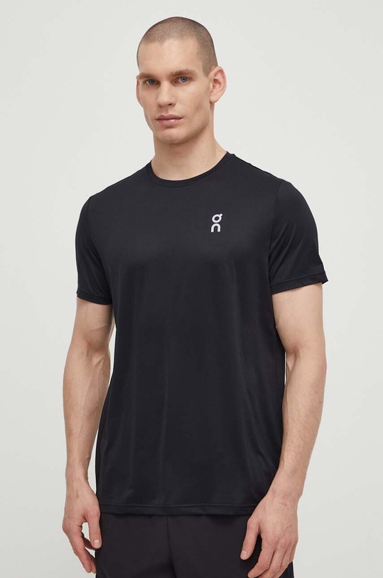 ON Running t-shirt do biegania Core regular czarny 1ME10430553