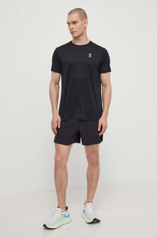 ON Running t-shirt do biegania Core 1ME10430553 czarny SS24