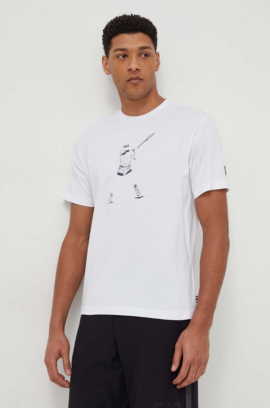 Fila tricou din bumbac print alb TU411111