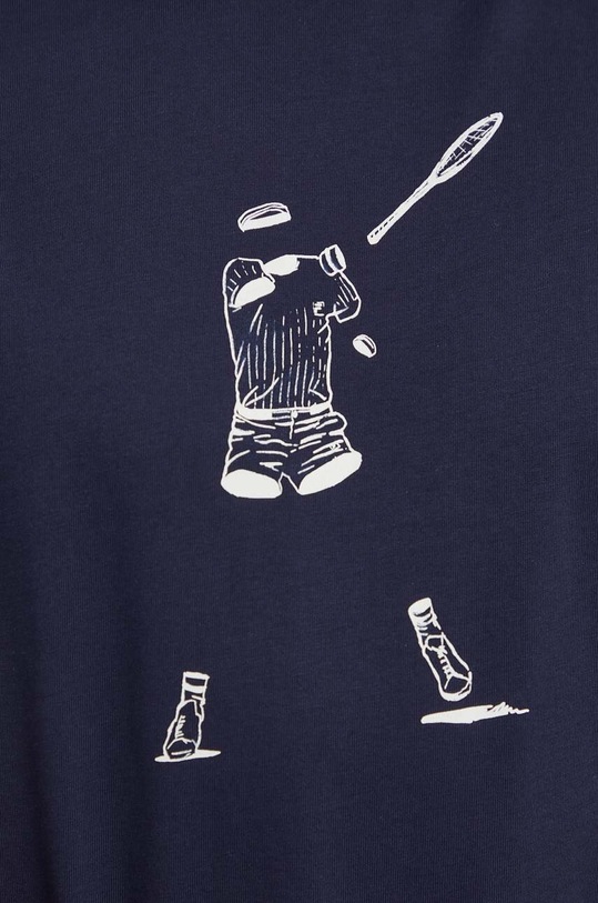 Fila t-shirt bawełniany TU411111 granatowy