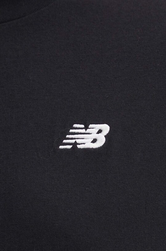 New Balance t-shirt bawełniany Small Logo MT41509BK czarny
