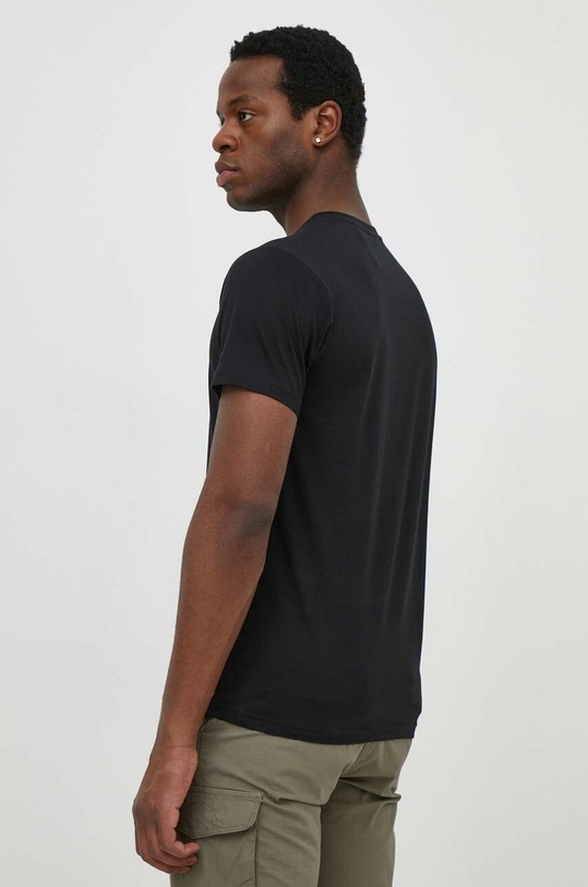 Ρούχα Βαμβακερό μπλουζάκι Gant 2013035 μαύρο