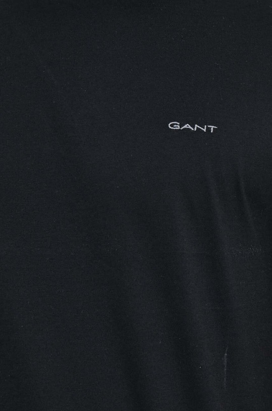 Βαμβακερό μπλουζάκι Gant 2013035 μαύρο