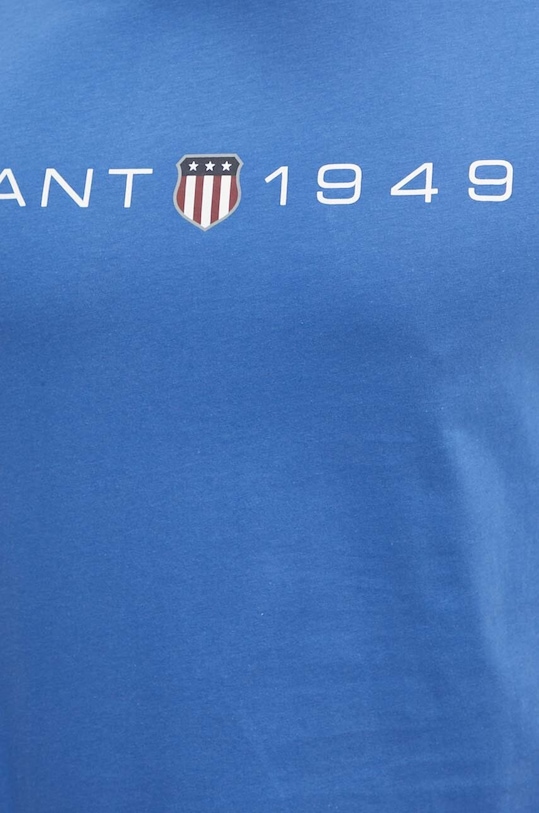 Bavlněné tričko Gant 2003242 modrá