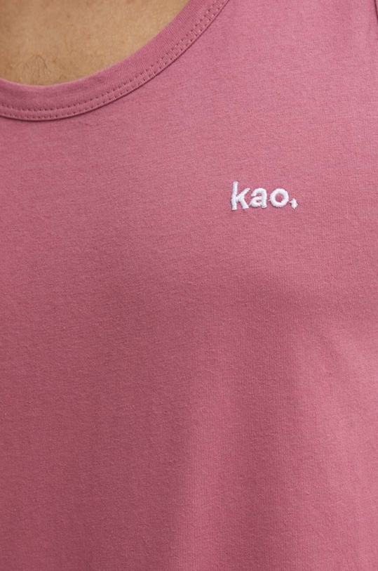 Kaotiko t-shirt bawełniany AM070.04.H002 różowy