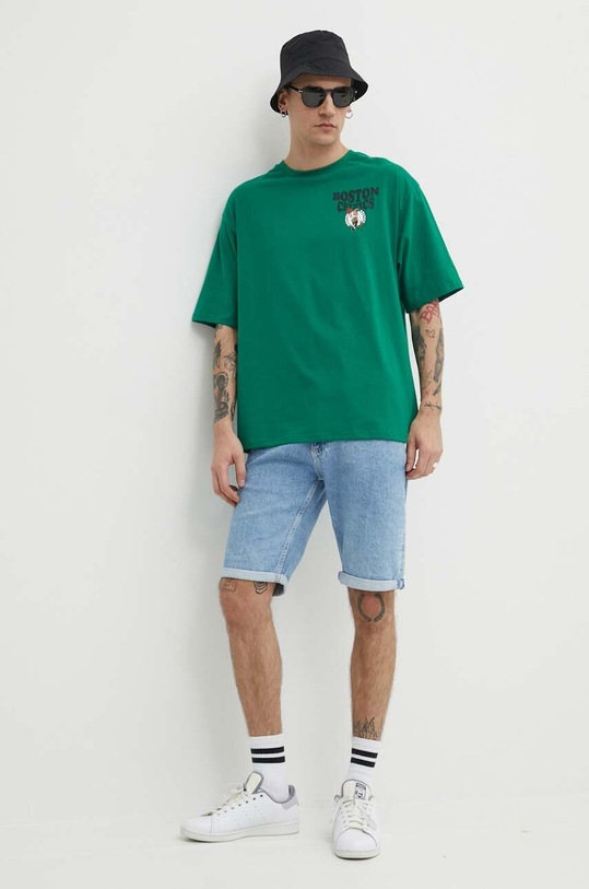 Хлопковая футболка New Era 60435523 зелёный SS24