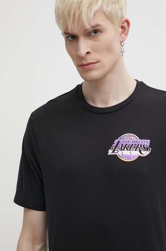 Odzież New Era t-shirt bawełniany 60435486 czarny