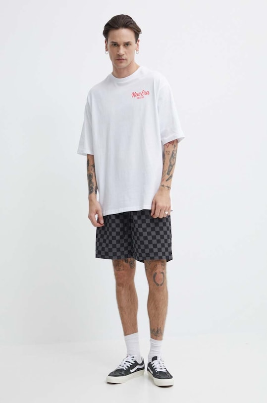 Bavlněné tričko New Era 60435398 bílá SS24