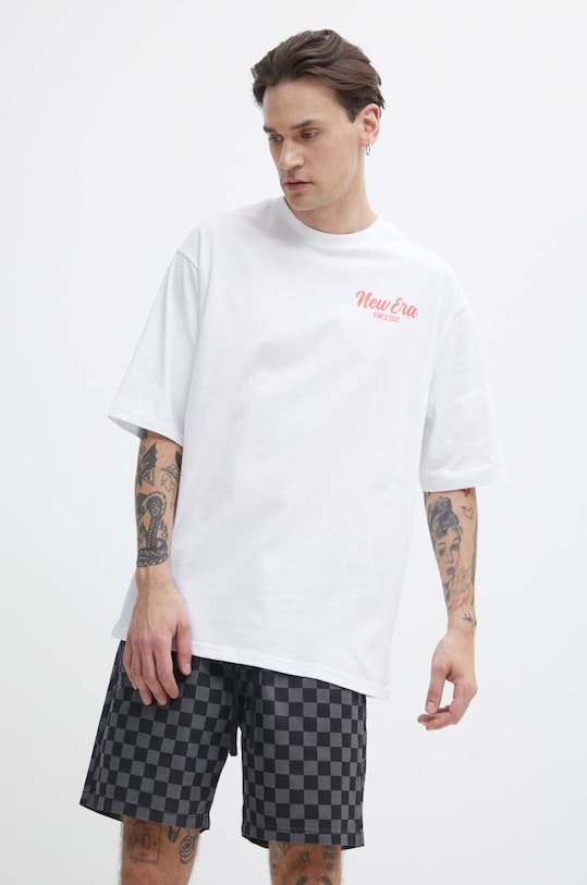 Oblečení Bavlněné tričko New Era 60435398 bílá